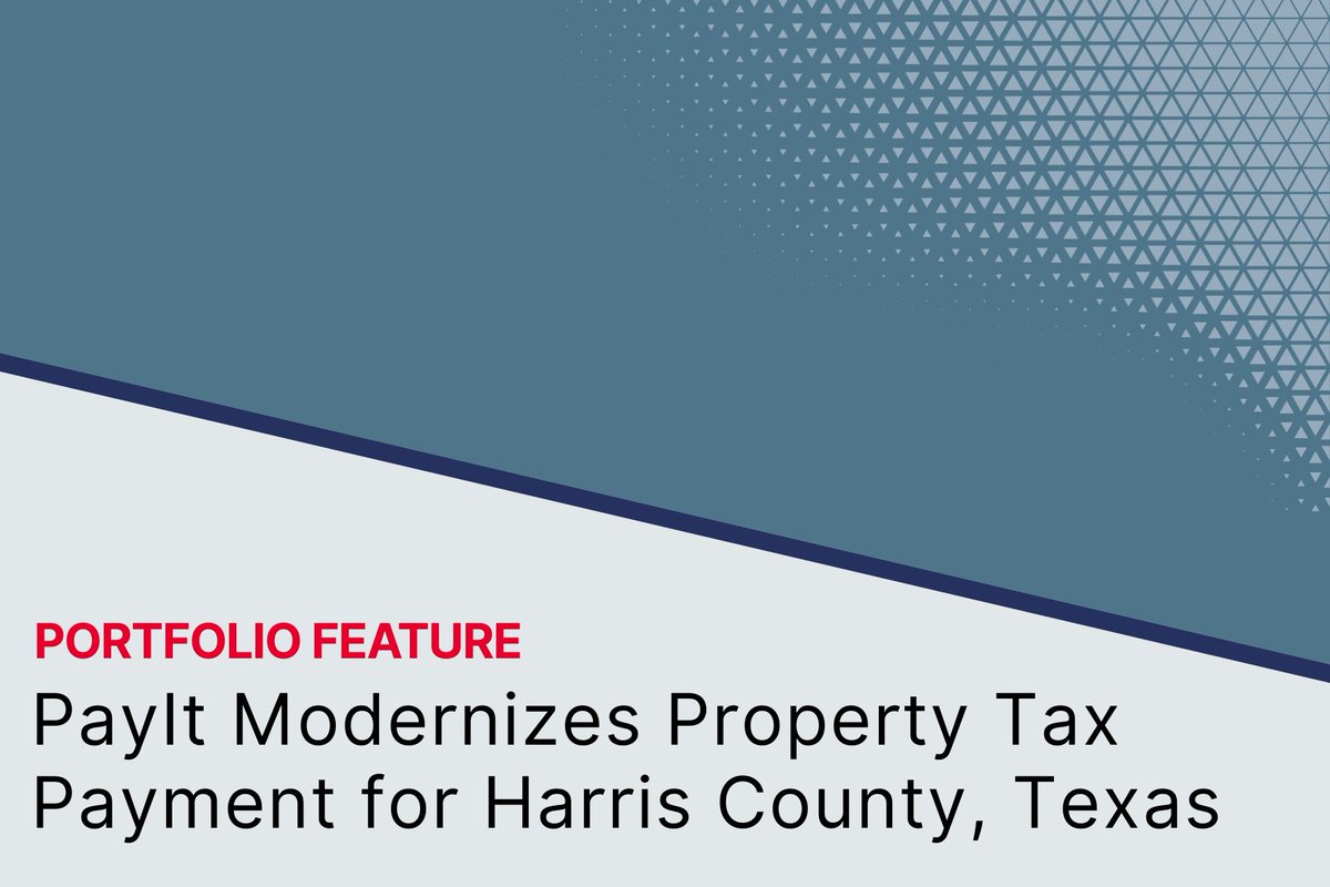 AC_GrowthReady's tweet photo. Modernizing government services starts with the right infrastructure.

Portfolio company PayIt partnered with Harris County, Texas, to deliver a unified property tax platform that improves both resident experience and agency operations.

Learn more: https://t.co/Haam5viraE https://t.co/3IqrMAar0a