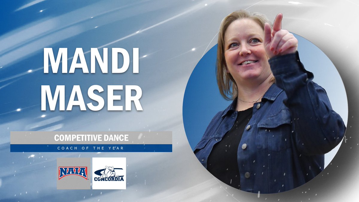 NAIA's tweet photo. Congratulations to Mandi Maser (@cunebulldogs), who has been named the 2⃣0⃣2⃣6⃣ @Nfinity Competitive Dance Coach of the Year!👏

Read the release➡️https://t.co/qNiHXvCeWo

#TheRightWayToPlay https://t.co/w6QDkeDCeS