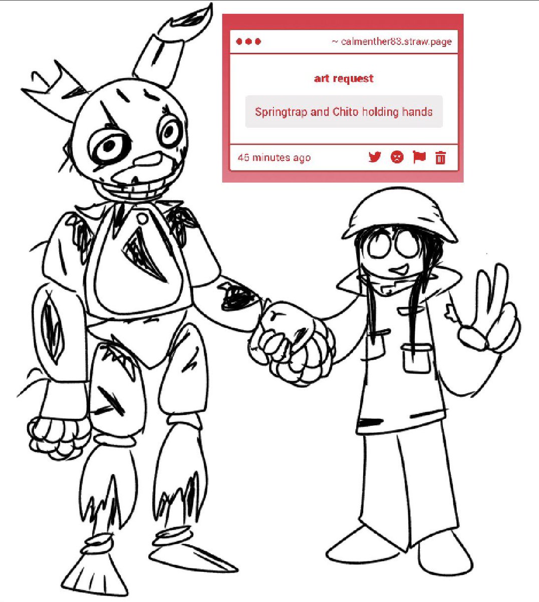 i wish i could draw fnaf characters without them looking so chudalicous