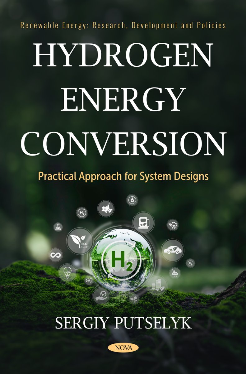 NOVA_Publishers's tweet image. This book will be helpful for engineers working with energy conversion techniques and hydrogen technologies as well as for graduate students. novapublishers.com/shop/hydrogen-… #newbook #energy #hydrogen #technology