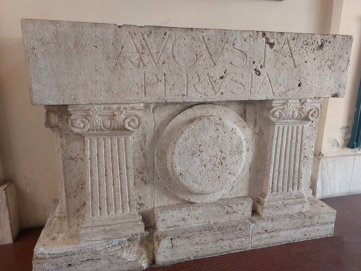 YorkshireGP's tweet photo. This inscription at Perugia station is a reminder of how Augustus' character changed. Perhaps his initial anger &amp; brutality was replaced by acceptance &amp; adjustment as he came to terms with his chronic lung problem @wmarybeard @theAliceRoberts @penswordbooks https://t.co/b7TSa7XldH