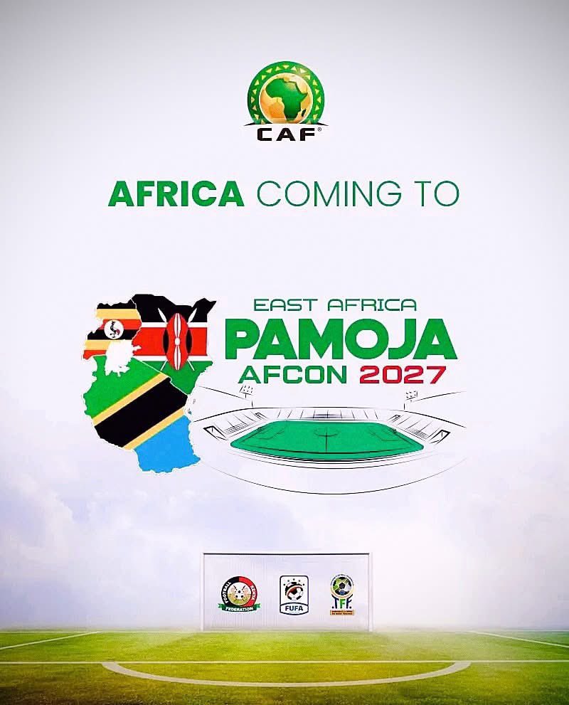 theupdaterwanda's tweet image. Igikombe cya Afurika #AFCON2027 kizakirwa n’ibihugu 3 byihuje “#Uganda-#Kenya-#Tanzania”, kizakinwa hagati ya taliki ya 19 Kamena (6) n’iya 17 Nyakanga (7) 2027.

Ni ku nshuro ya mbere, iyi mikino izaba ikinwe mu gihe cy’Impeshyi.
