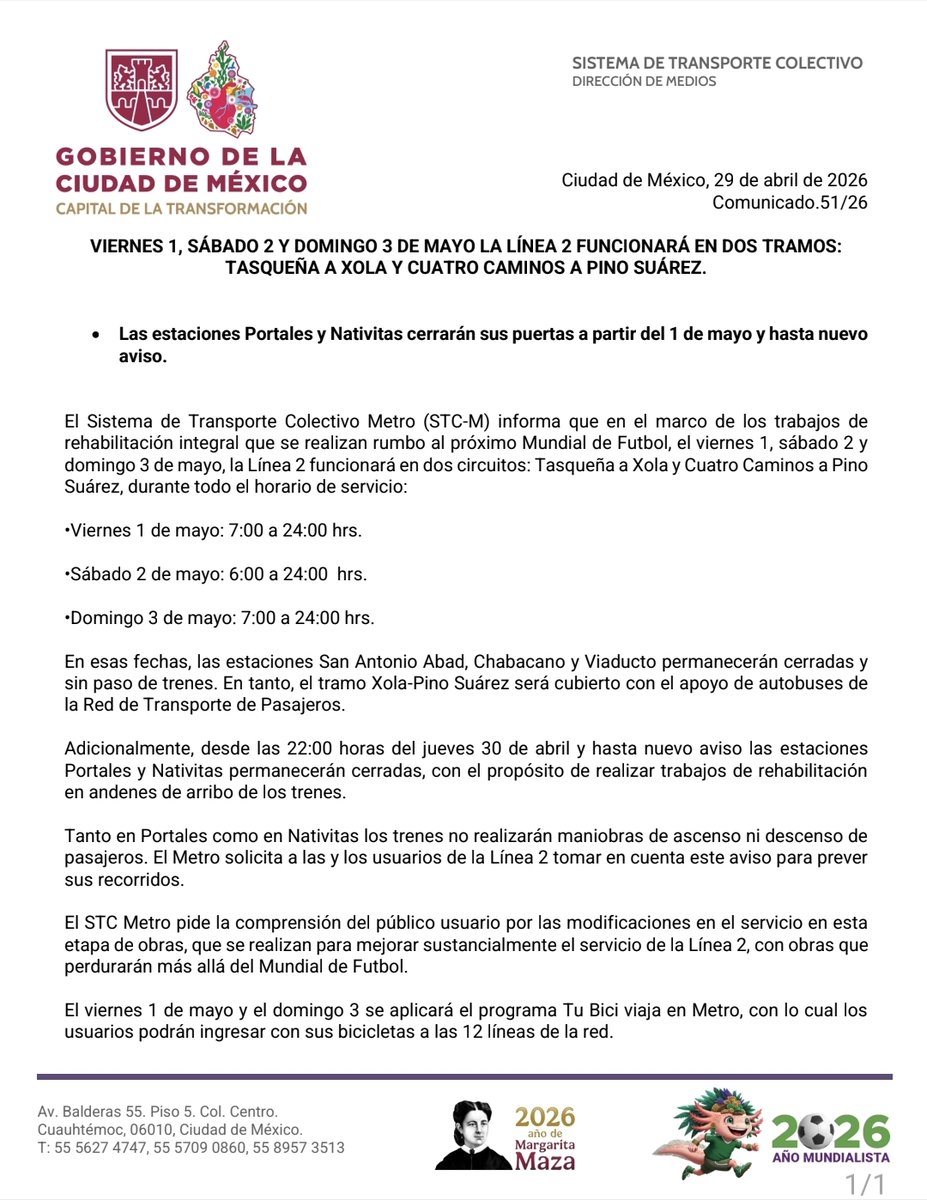 MetroCDMX tweet media