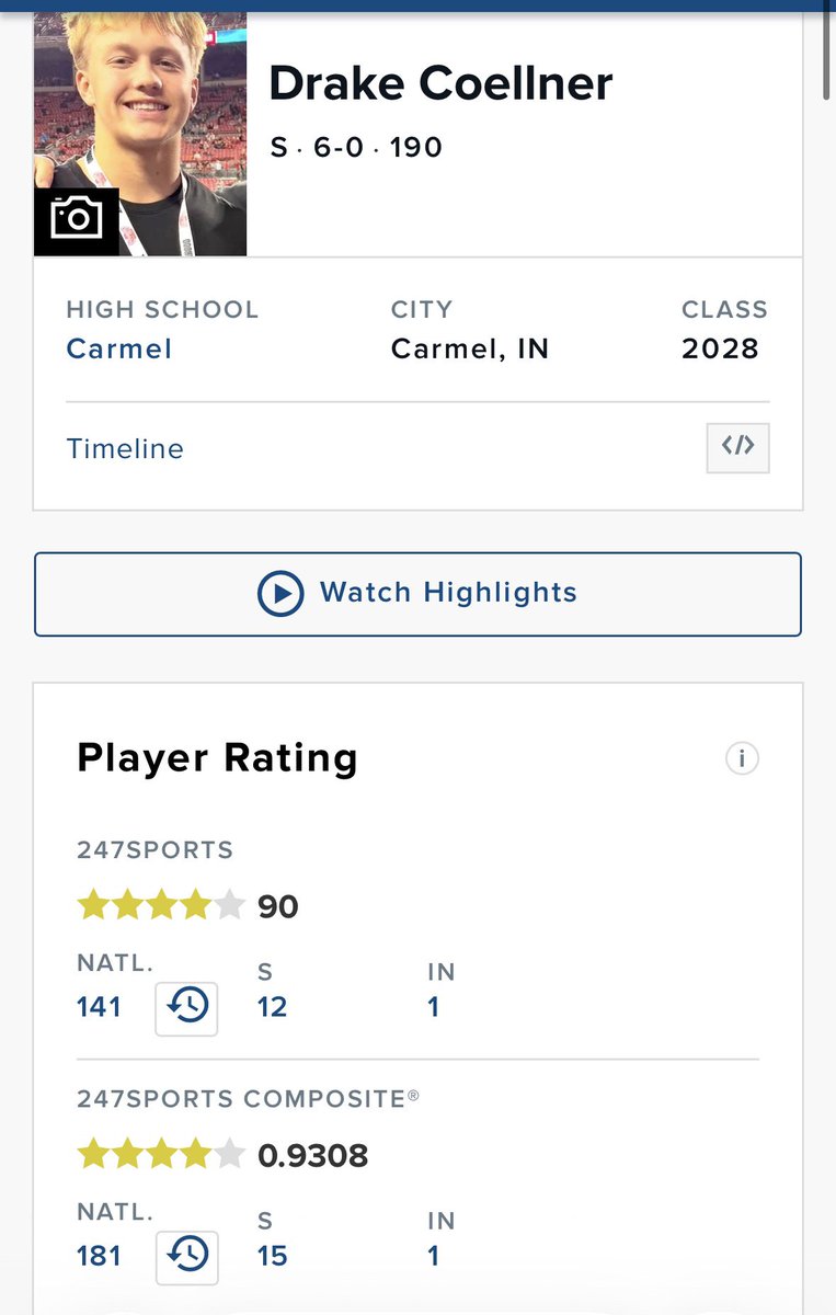 Drake Coellner 4⭐️ tweet media