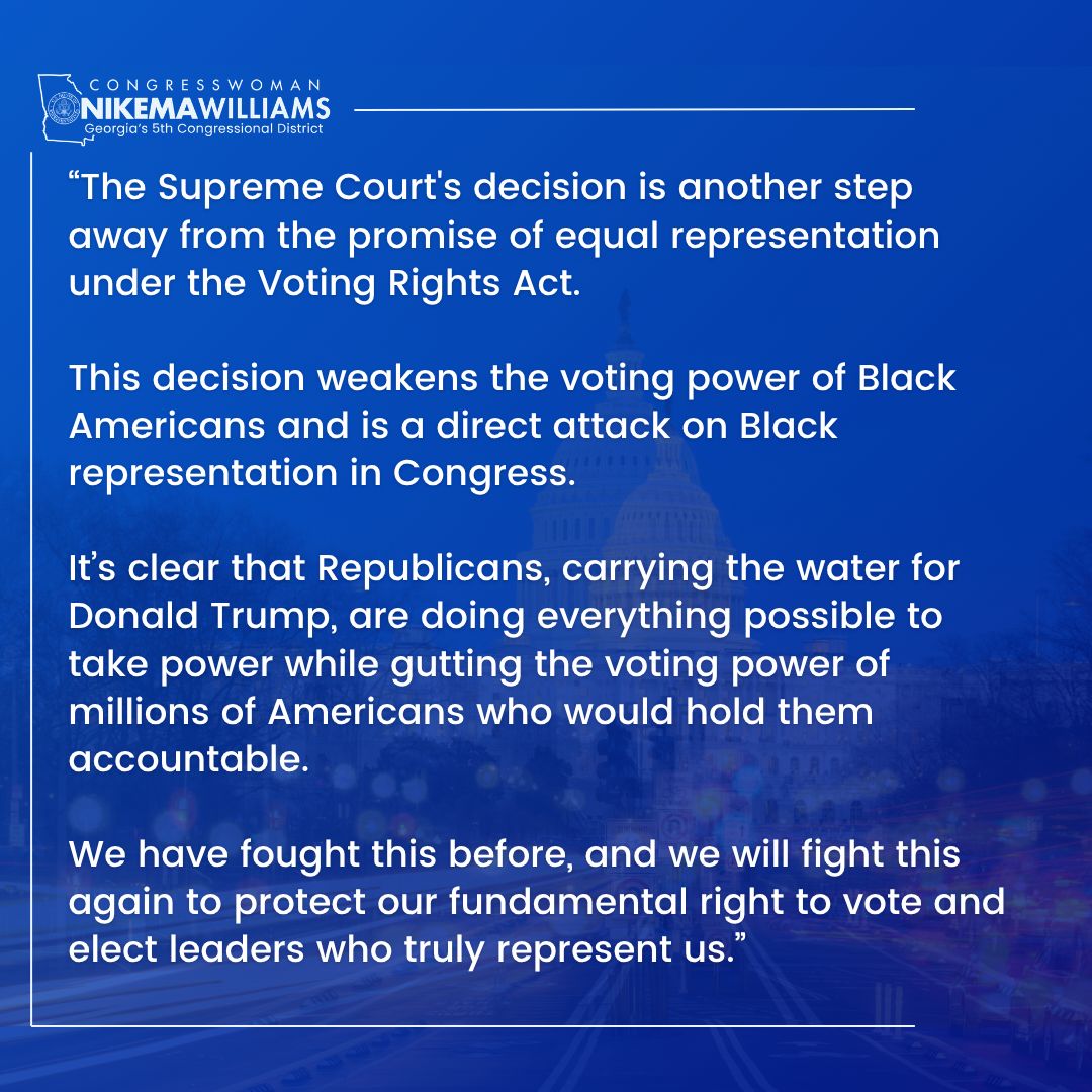 Congresswoman Nikema Williams tweet media
