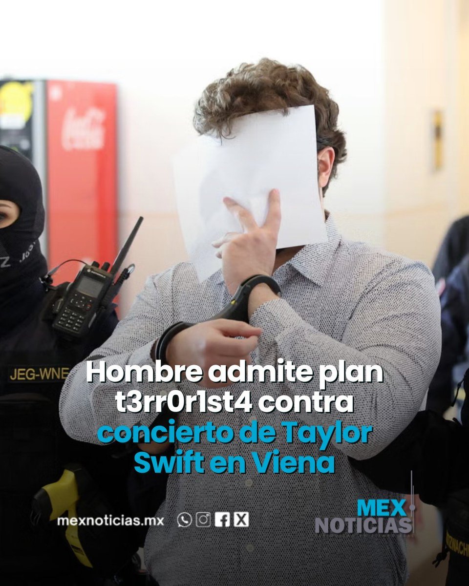 MexNoticiasMx's tweet image. 🛑 #Internacional | Un joven austríaco de 21 años, identificado como Beran A., se declaró culpable al inicio de su juicio

NOTA COMPLTA EN EL LINK 👇

mexnoticias.mx/internacional/…

#TaylorSwift #Viena #Austria #Atentado #Swifties