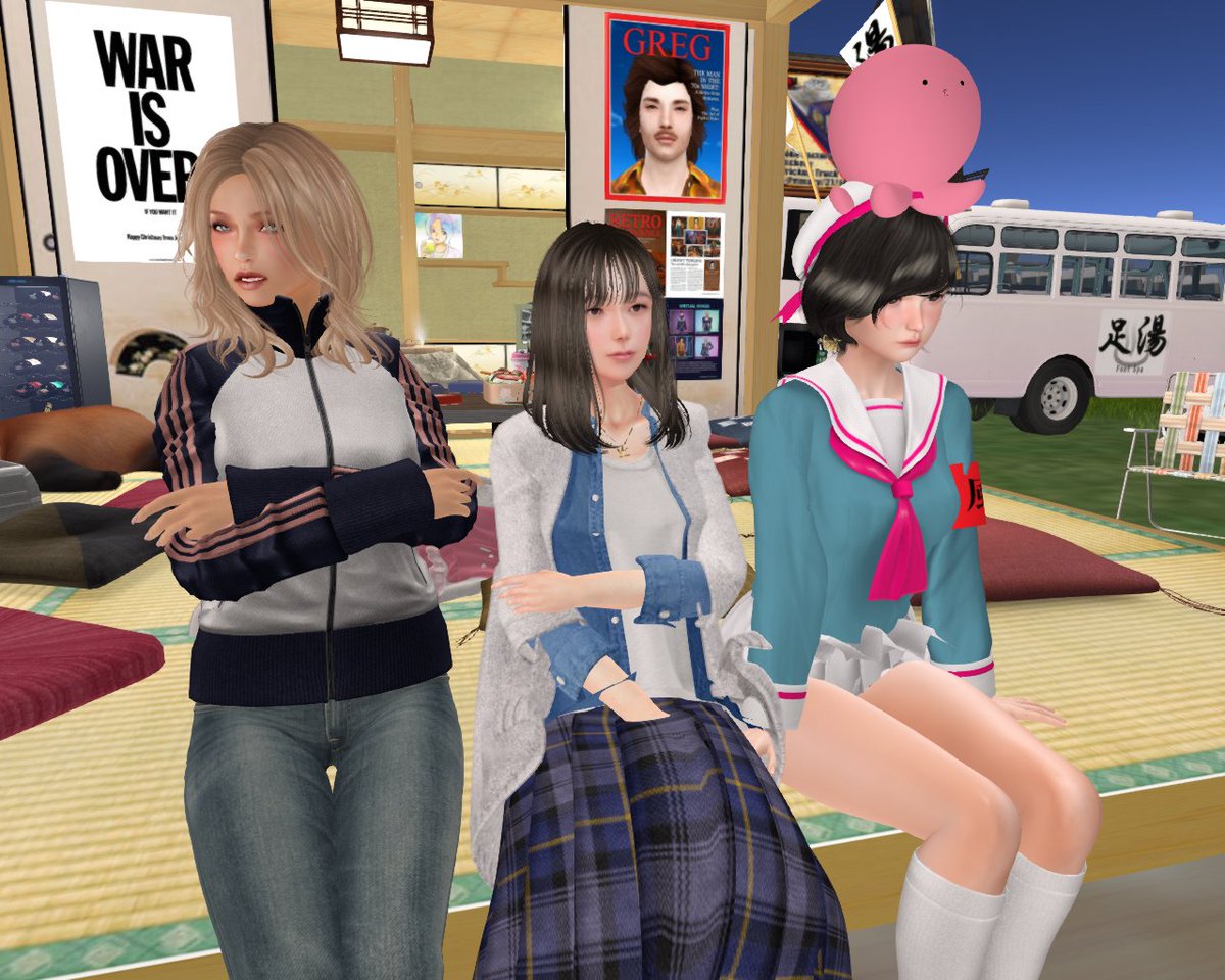 LarniaAyako's tweet image. やばっ...
GWに突入と思ってたら
まだ２日も会社に行かなきゃだった...
早めに寝よ～っと...おやすみなさ～い(´-｀*)

#SecondLife #sljp #足湯