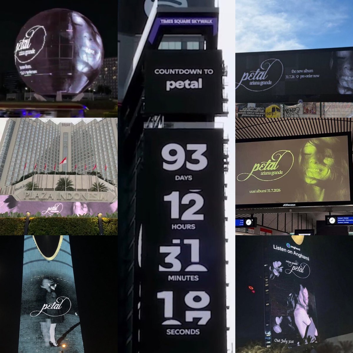 petal by ariana grande is being promoted worldwide ahead of its release in july