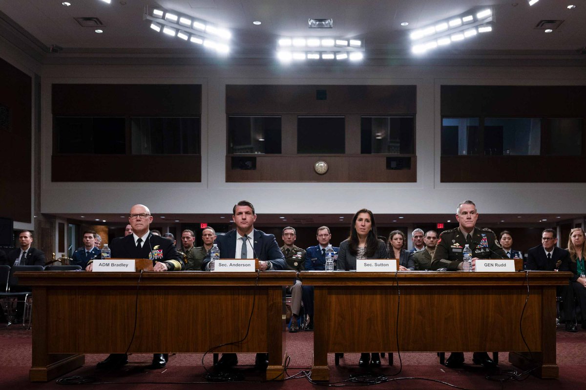 ASW_SOLIC's tweet photo. Yesterday, ASW Anderson testified alongside ADM Bradley before the SASC. From persistent global presence to pivotal partnerships, the #SOF enterprise remains essential in the face of evolving global threats. Read more: https://t.co/iXuJ2I4vHl https://t.co/eIlBxkbGw3