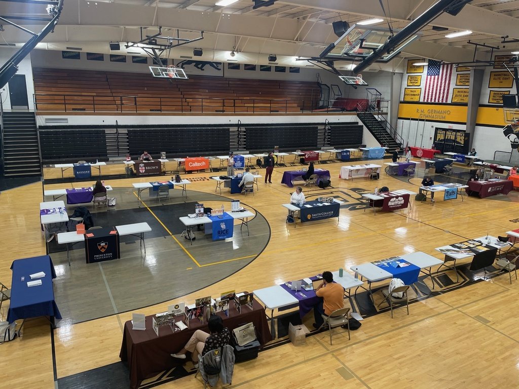 PCHS hosted the STORY College Fair last night.  Places such as Duke University, Johns Hopkins University, Princeton University, University of Notre Dame, and Yale University were in attendance.  Thanks to Mr. Ellena for leading such an event!
