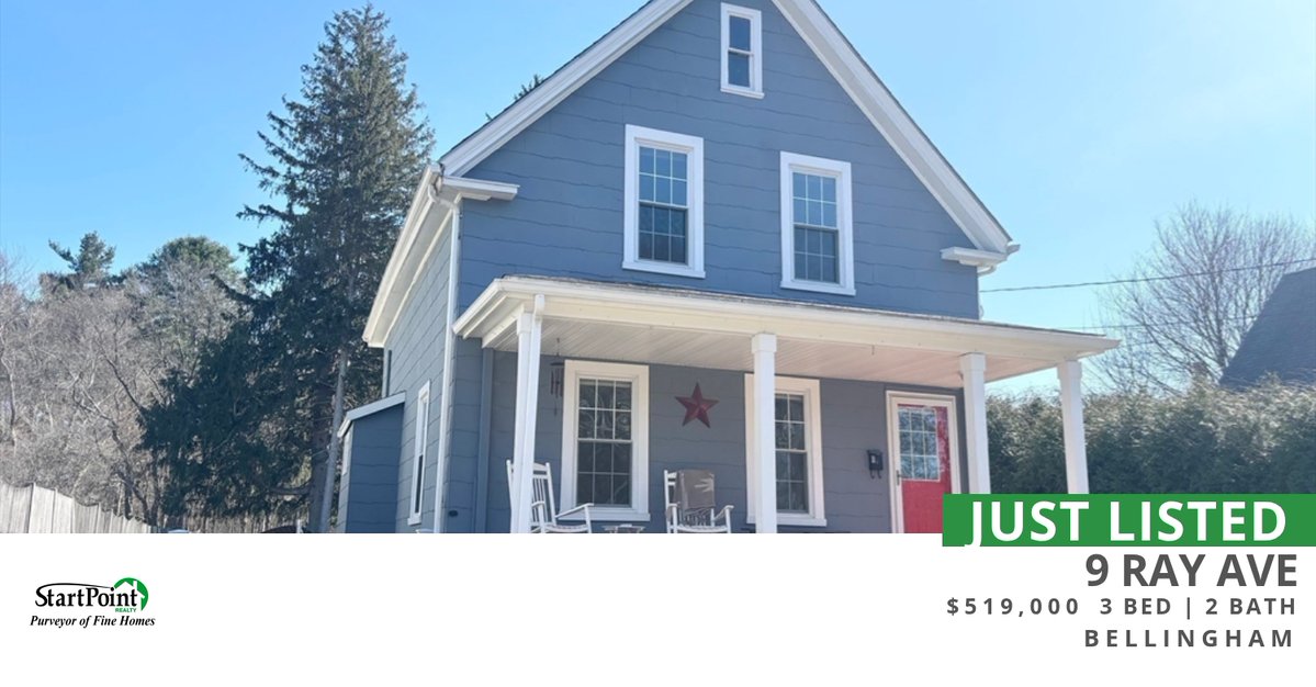 StartPoint_RE's tweet image. 📍 Just Listed 📍 Take a look at this fantastic new property that just hit the market: 9 Ray Ave in Bellingham,MA. Reach out to Steve Cunningham at 508-801-6858 for more information
#HomeBuying #HomeSelling #LocalMarket #RECa... homeforsale.at/9_RAY_AVE_kufl…