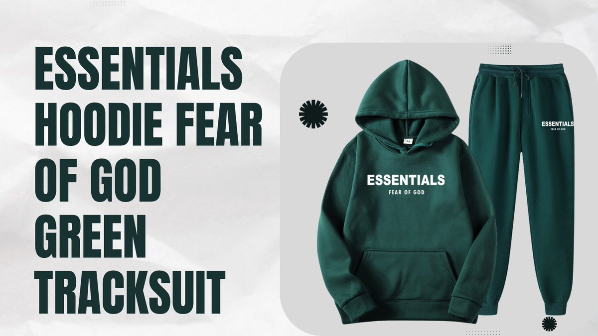fragmentcloth's tweet image. Clean fit and full comfort outfit💚

Essentials green tracksuit is minimal, oversized and always in style.

#Essentials #FearOfGod #Tracksuit #Streetwear #OversizedFit