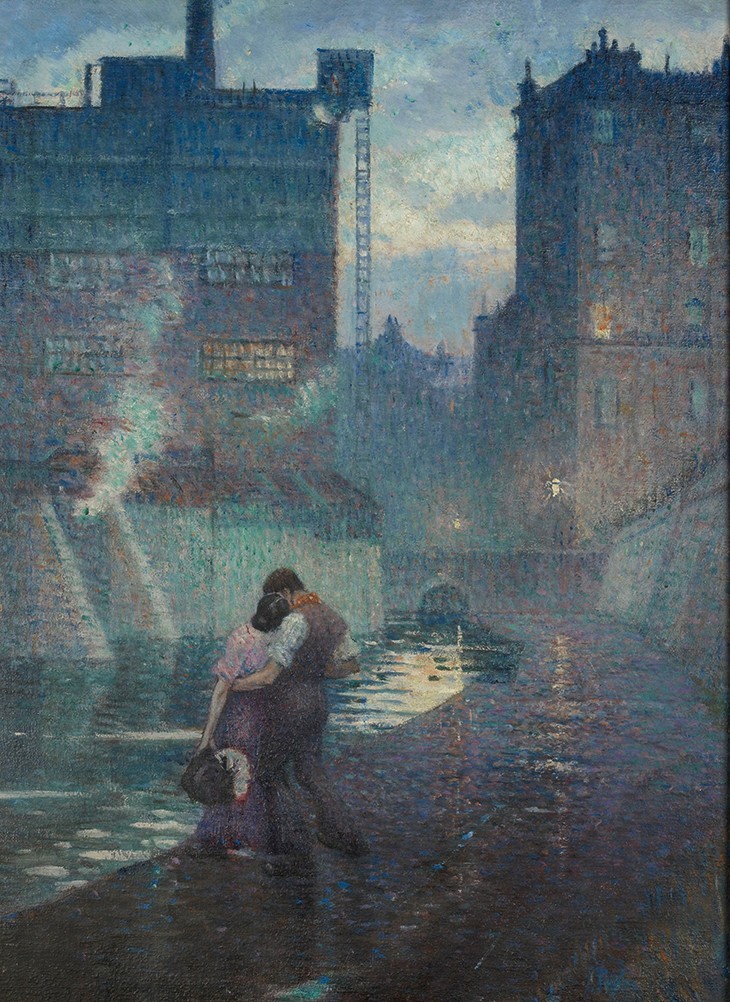 Ay_Blinkin's tweet image. The Towpath (1912) by Christopher Richard Wynne Nevinson