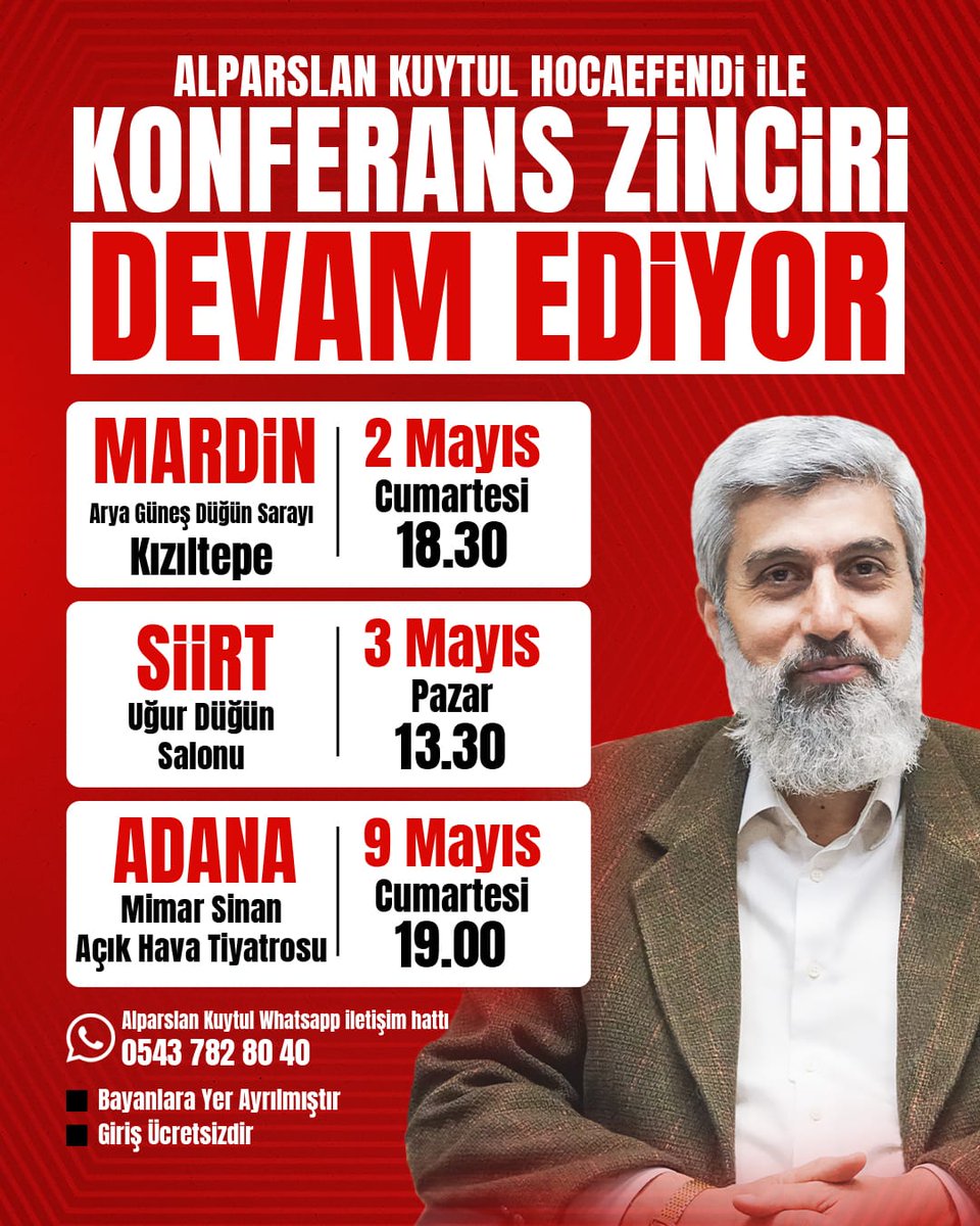 BüyükBuluşma 9Mayısta
#FurkanKonferansları
#AdanadaBüyükBuluşma