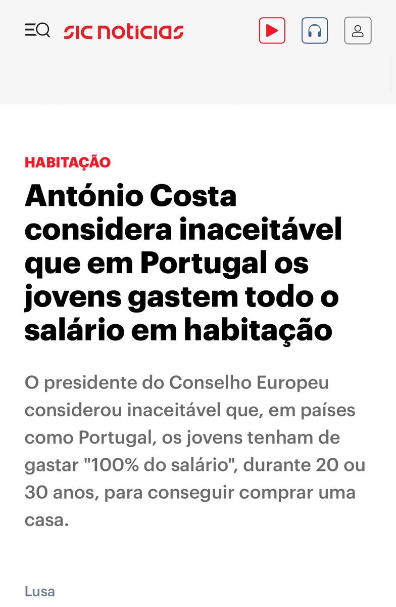 Este homem tem uma lata descomunal.

Foi Primeiro-Ministro durante oito anos, com maioria absoluta e uma enorme quantidade de fundos europeus… e não fez rigorosamente nada para resolver a crise da habitação.

Não construiu casas.
Não controlou as rendas.
Não travou a