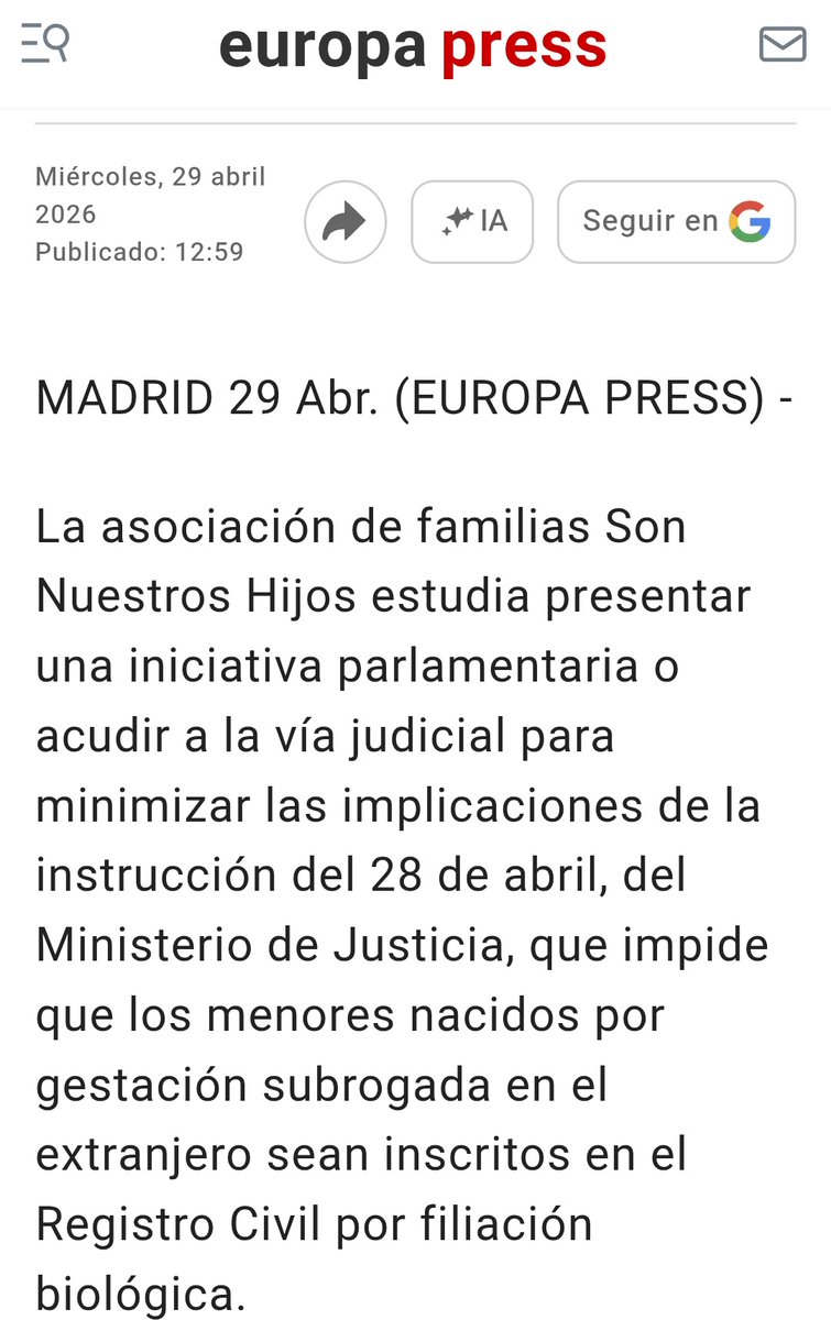 PeFuCas's tweet photo. Las asociaciones de la Red Estatal de Familias #LGTBI🌈, denuncian que la instrucción deja en "una grave desprotección" a los menores que "quedan en un limbo", se les perjudica en el reconocimiento de DD. y se "contravienen" normas elementales.
#GestaciónSubrogada
#StopSubrofobia https://t.co/yYYYHiusqf