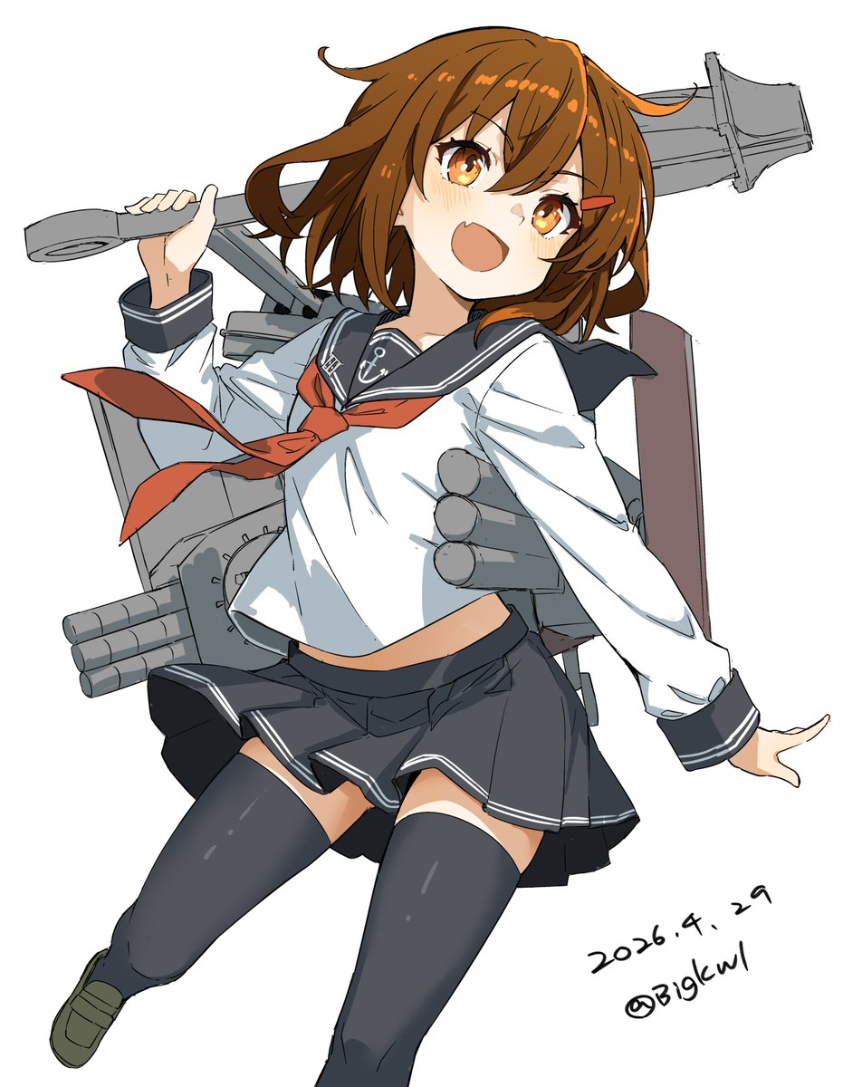 雷
#艦これ版深夜の真剣お絵描き60分一本勝負 
#艦これ版真剣お絵描き60分一本勝負_20260429