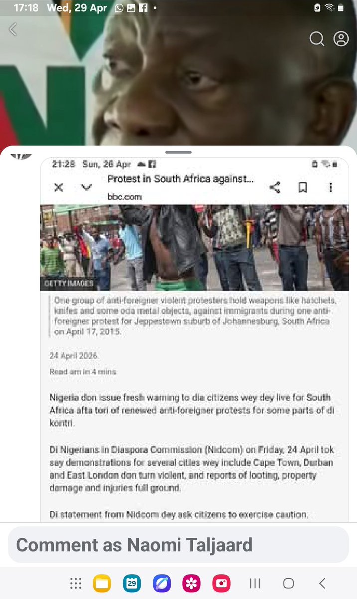 Naomi Taljaard..South African tweet media