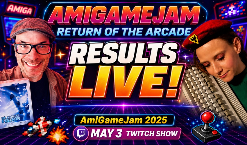AmigamagazineGA's tweet image. New Amiga Games shine in AmiGameJam 2025’s Return of the Arcade results show generationamiga.com/2026/04/29/new… #Amiga #gamejam #commodore #retrogaming