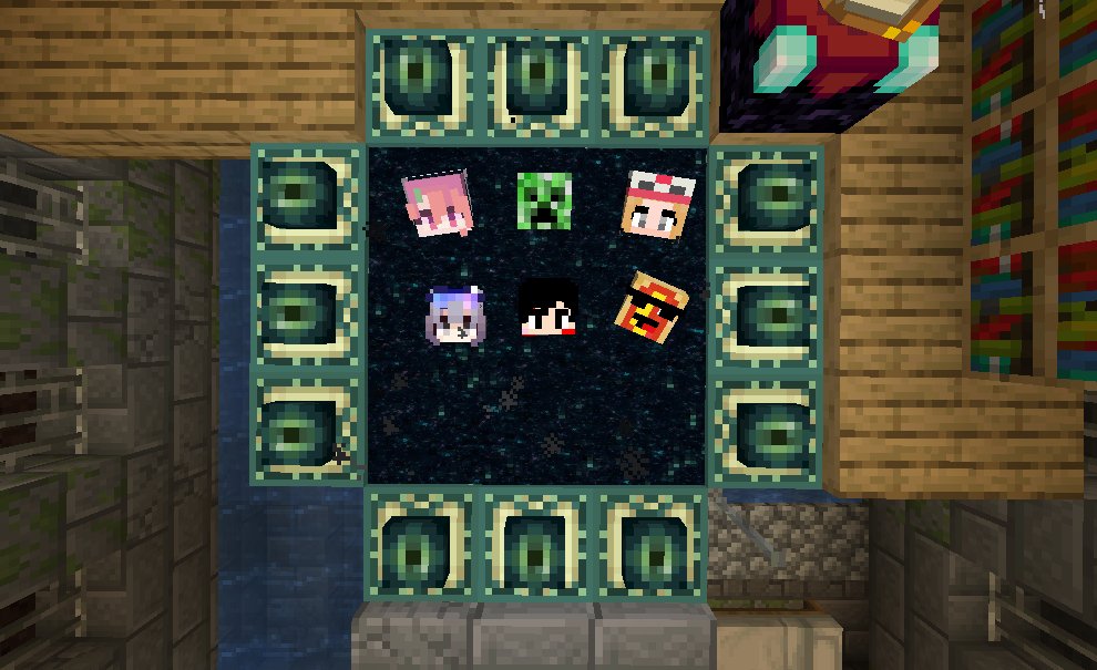 MinecraftINIAD's tweet photo. 昨日はサーバーのテスト中に引いた断崖絶壁の孤島シードでサバイバルを行いました！
初期リス以外かなりの好シードで3時間以内にエンドまで行きえんドラ討伐を達成しました。
エ���ドポータルが反応しない不備もありこのようなおもしろ写真も取れちゃいました笑。 https://t.co/5Uwp9zxSiE