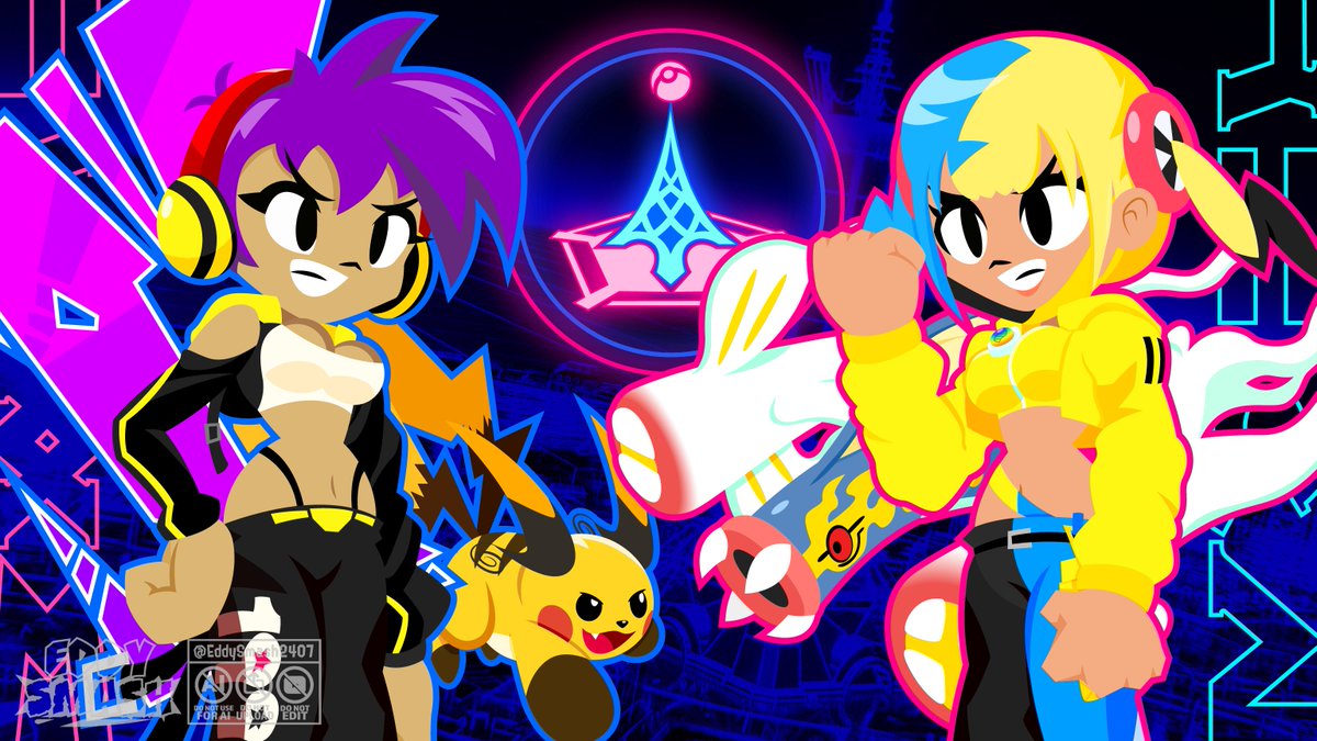EddySmash2407's tweet image. High Voltage Shantae is my favorite outfit of her 🧞‍♀️⚡️
[Repost]

#Shantae #Rottytops #Sky #HatsuneMiku #Canari #Pokemon