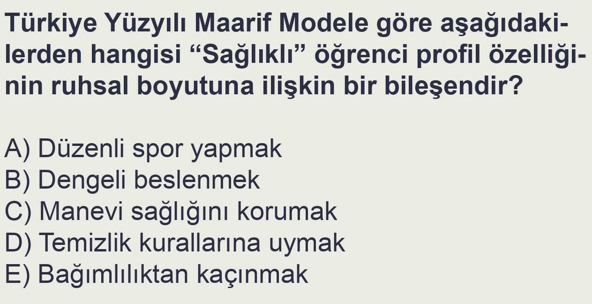 OgretmenBob's tweet photo. Günün Sorusu 💯🎯 #TYMM #AGS https://t.co/cCVVgBBzaR
