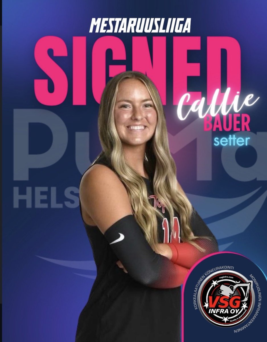 TOPPER_TALK's tweet photo. Callie Bauer signs to play professionally in Finland! #ProTops https://t.co/euPsAgj82R