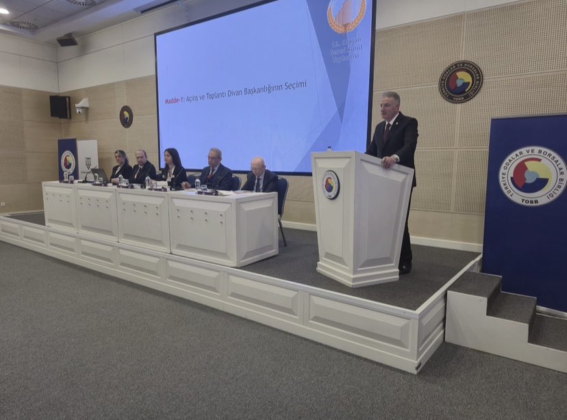 yahyatoplu's tweet photo. Bugün TMO-TOBB Tarım Ürünleri Sanayi ve Ticaret A.Ş’nin 16. Olağan Genel Kurul Toplantısını TMO Genel Müdürü Ahmet GÜLDAL, TOBB Yönetim Kurulu Sayman Üyesi Faik YAVUZ ve diğer Şirket ortaklarımız olan GTİ, UMAT ve Ticaret Borsalarının katılımları ile başarıyla gerçekleştirdik. https://t.co/53IHSs965M