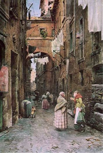 Claudioborlotto's tweet photo. @MinervaArmata Ettore Roesler Franz - Roma Via dei Cappelari 1890 https://t.co/jCJ1U85n39
