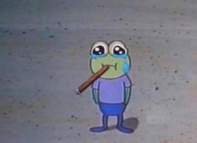 when you're having a bad day and it's finally time to smoke and relax