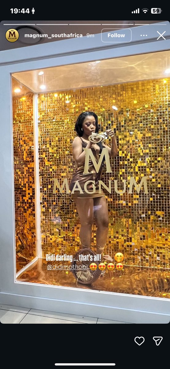 bandile_mabhuma's tweet photo. Expensive ice cream date🤏🏽🤏🏽❤️❤️
Okay magnum brought my girlies out tonight 

DIDI THE BRAND
#DidiMothobi https://t.co/jibhH5wl30