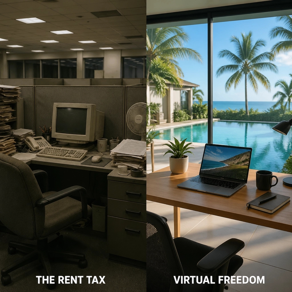 robertjrussell's tweet image. Is your office rent just a "vanity tax"? 💸 Moving to a virtual model isn’t just about saving money; it’s about the freedom to scale without limits. 🌍🚀

Ditch the overhead. Build your digital asset: facebook.com/groups/selling… #Freedom