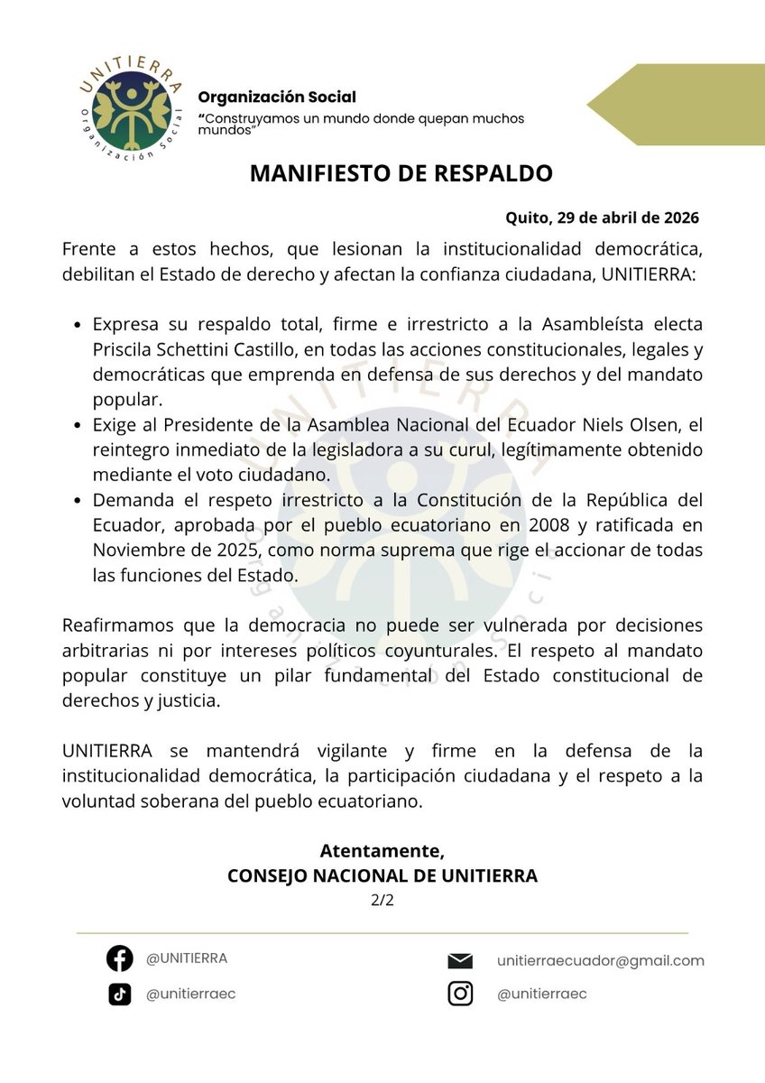 UNITIERRA ORGANIZACIÓN SOCIAL tweet media