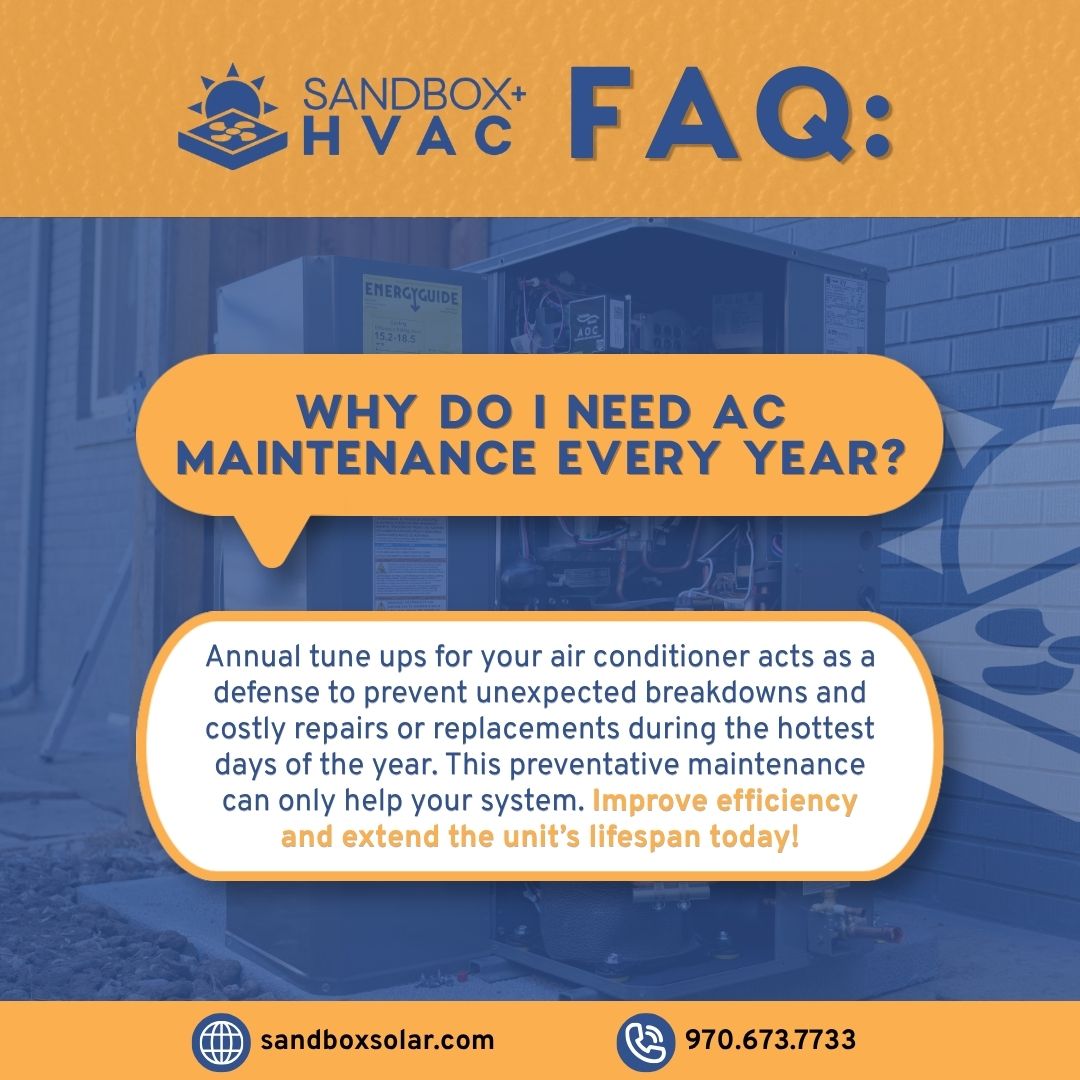 sandboxsolar's tweet image. Right now is the perfect time to schedule your air conditioner maintenance, especially before the summer months so you don't have an unexpected breakdown. Our HVAC contractors are here to provide expert support to ensure you are ready to beat the heat!
#ACMaintenance #TuneUp