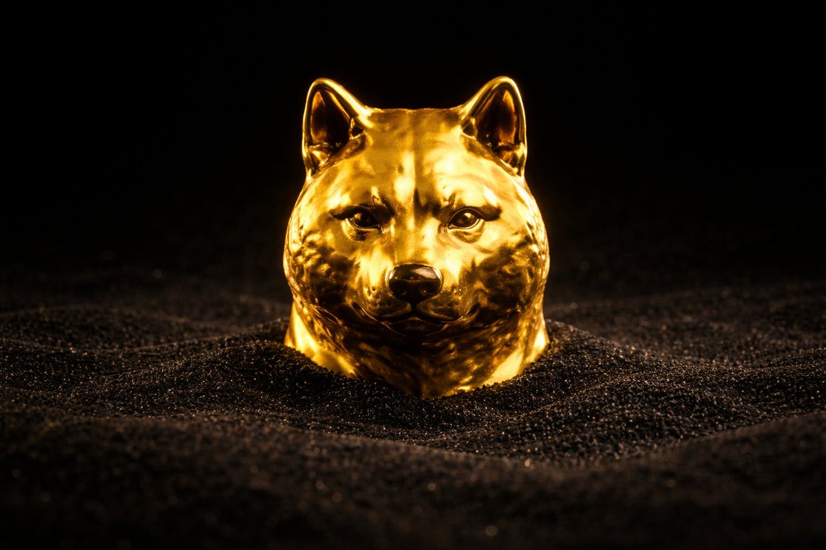MscNik's tweet photo. real Gold doesn’t fear winter. It waits beneath the black sand, clenched in the fist that never opens. 
$GOLDINU https://t.co/sVzdvBHP9e