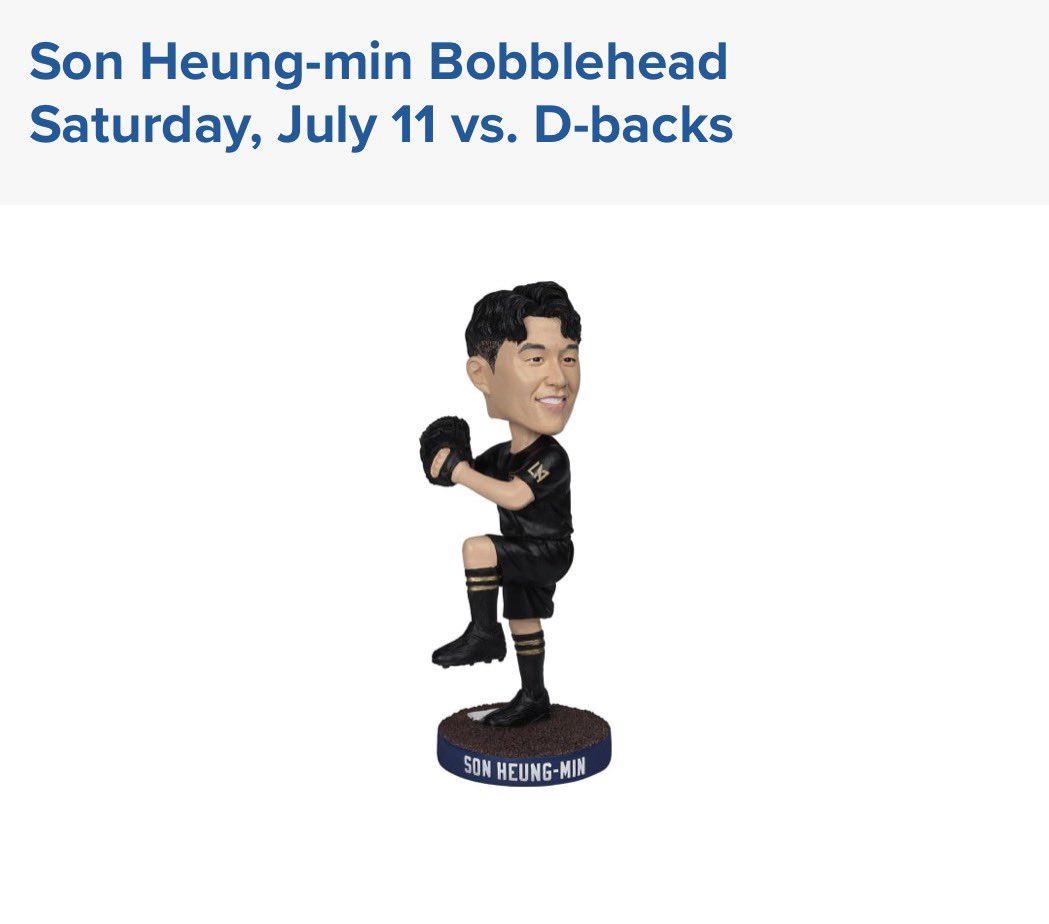 The Dodgers Son Heung-min bobblehead has been released