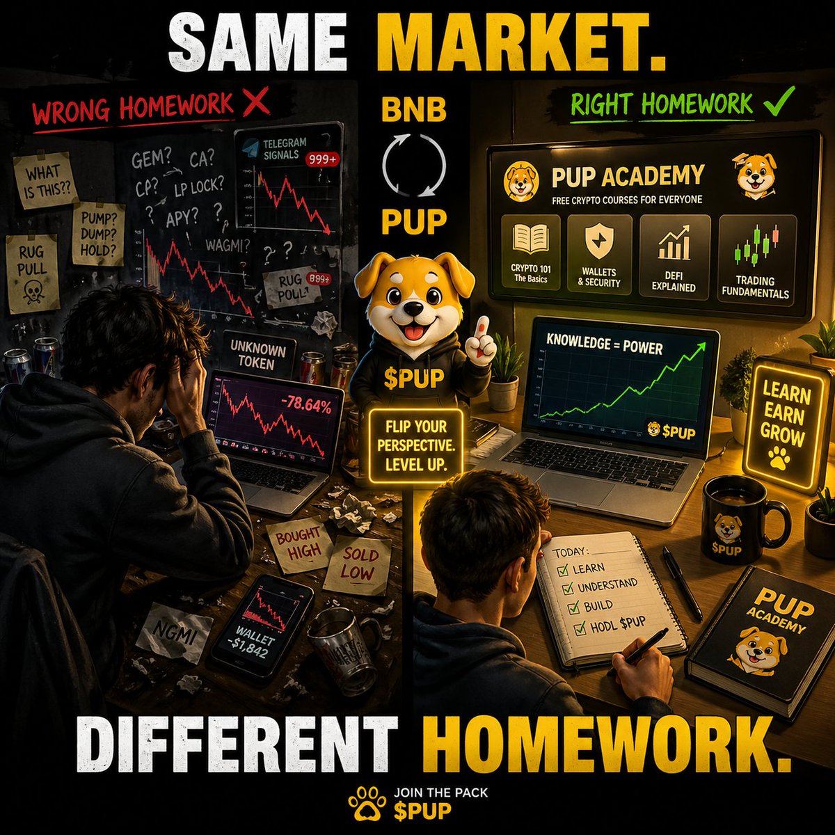 Sirhal00's tweet image. Most people don’t fail in crypto…
they just never understand it.

The ones who do? They move different.

$PUP #BNB