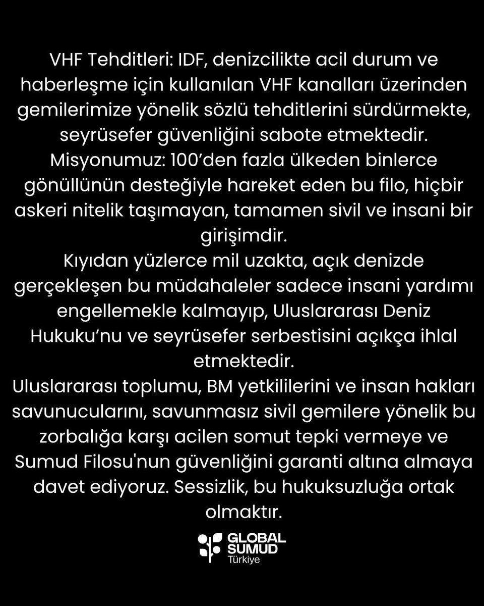 Global Sumud Filosu Türkiye tweet media