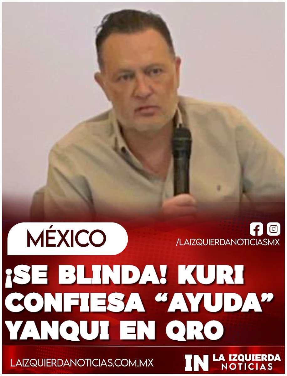 IzqNoticiasMx's tweet image. ¡LE ENTRÓ EL NERVIO! Tras la polémica por la injerencia yanqui en Chihuahua, el panista Mauricio Kuri salió a "curarse en salud" y reconoció que en su estado también hay agentes de Estados Unidos, asegurando que —a diferencia del caso de Maru Campos— sí se informa al gobierno