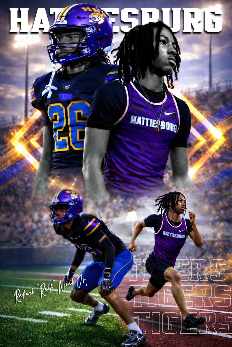 NealRafael_26's tweet image. state week. speed shows up everywhere 💯
#AGTG #ClassOf2027 #DB #HattiesburgHS