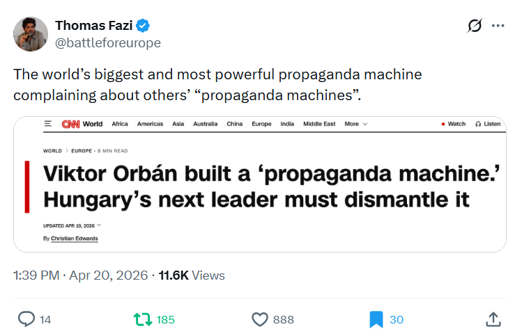 GoogleExpertUK's tweet image. The world’s biggest and most powerful propaganda machine complaining about others’ “propaganda machines”.
@battleforeurope
x.com/battleforeurop…
#socent🎙️#media🇭🇺