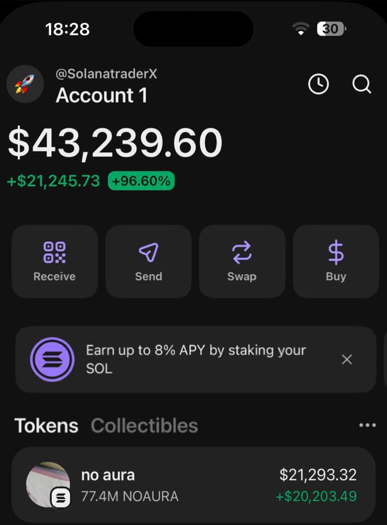 SOLANA___TRADER's tweet image. $NOAURA is making waves printing huge profits on my Alpha telegram group 🏆💰🚀🤝

If you’re in my  tg group your copy trade would have been on same profit as I am

Ca: 28rNwAqGdksNTYXFf8qe7vFLU9AK6zT5Y2LD2CGepump

#Solana