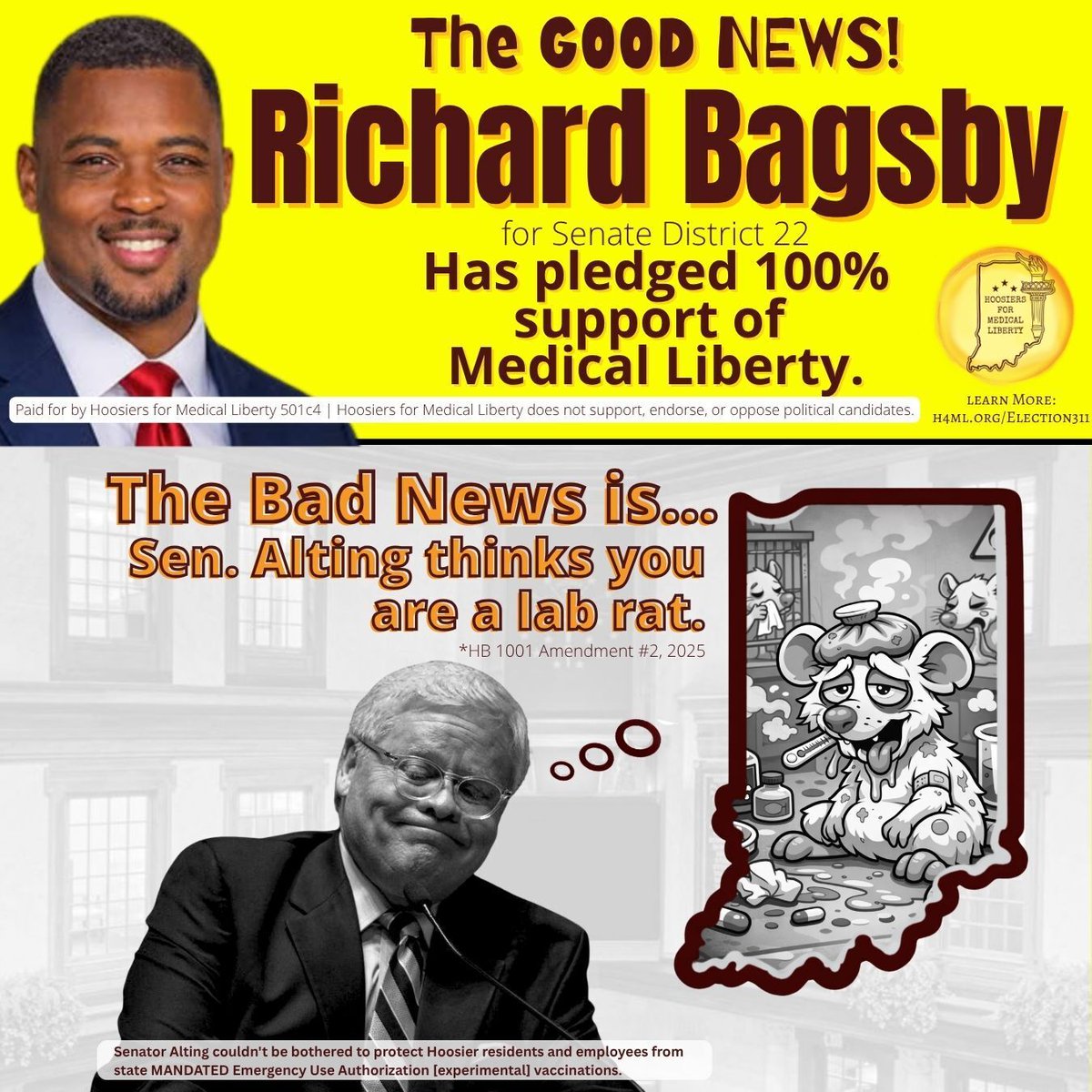 Hoosiers for Medical Liberty tweet media