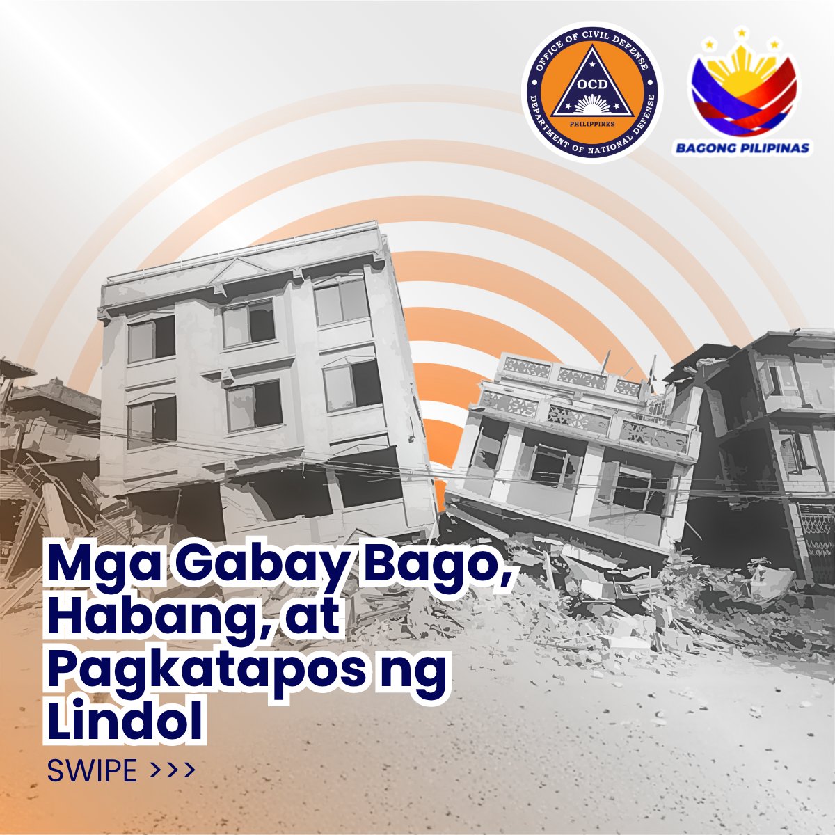 NDRRMC_OpCen's tweet image. ALAMIN | Narito ang mga dapat gawin, bago, habang, at matapos ang lindol.

Source: Civil Defense PH

#LindolPH
#disasterpreparedness
#BawatSegundoMahalaga
#NDRRMC