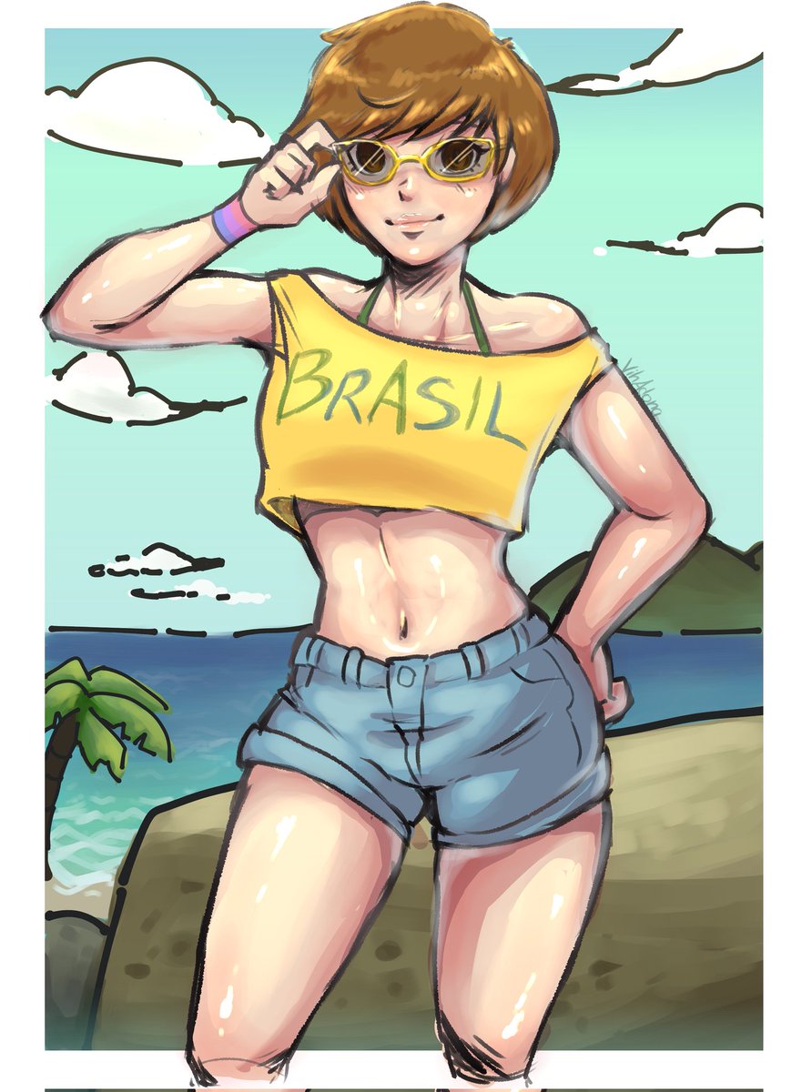 Vih_Adona's tweet photo. Chie - Persona 4 
.
#chie #chiesatonaka #sketch #art #digitalart https://t.co/jzUa5VE1P9