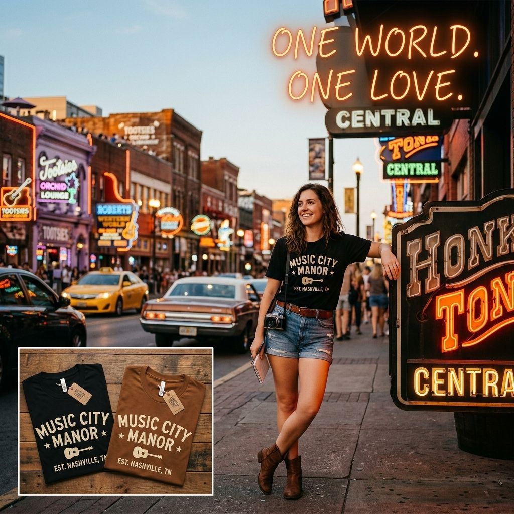 Wilton_Vida's tweet image. Music City. Manor Mindset. 🎸🌴 The Music City Manor Tee — vintage tour poster aesthetic, organic cotton, Black + Whiskey Brown. Shop the link! #MusicCityManor #WiltonVidaApparel #Nashville Ref: #LK3SC