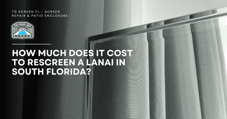 TDSCREENFL's tweet photo. Rescreening a lanai in South Florida is a smart way to improve your outdoor space, keeping pests out while enhancing comfort and curb appeal. The overall scope depends on factors like the size of the area, screen material, and any needed repairs or upgrades. https://t.co/4okre4AkZd