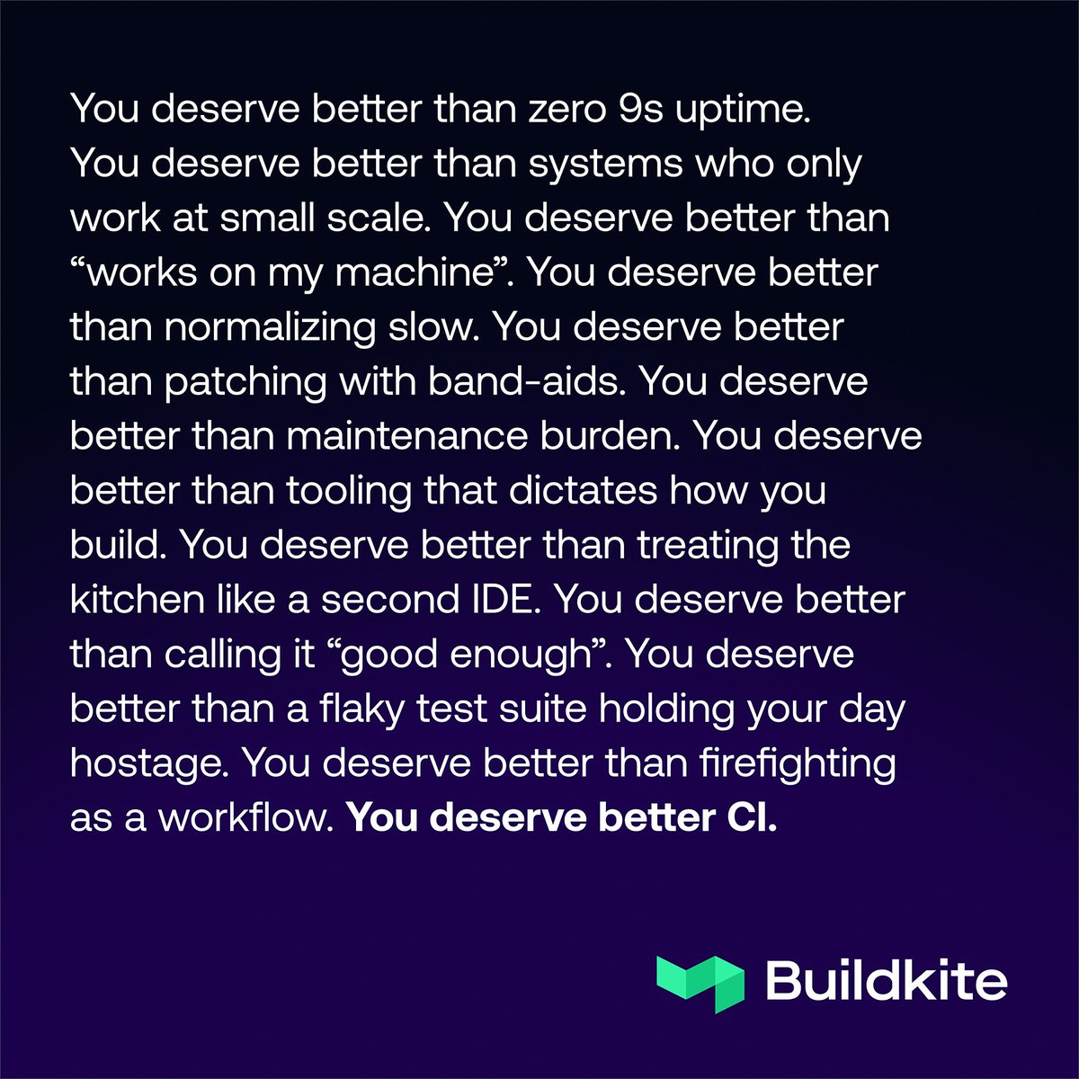 Buildkite tweet media