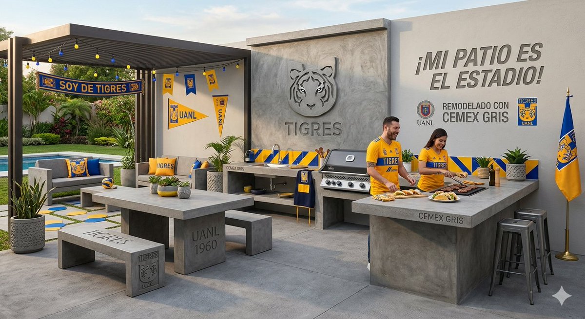 tureka91's tweet photo. @CEMEXMx @TigresOficial Una terraza tigre 🫶 para vivir momentos incomparables con mi esposa y mis amigos todo con Cemento Cemex https://t.co/aVE7nZrLb7