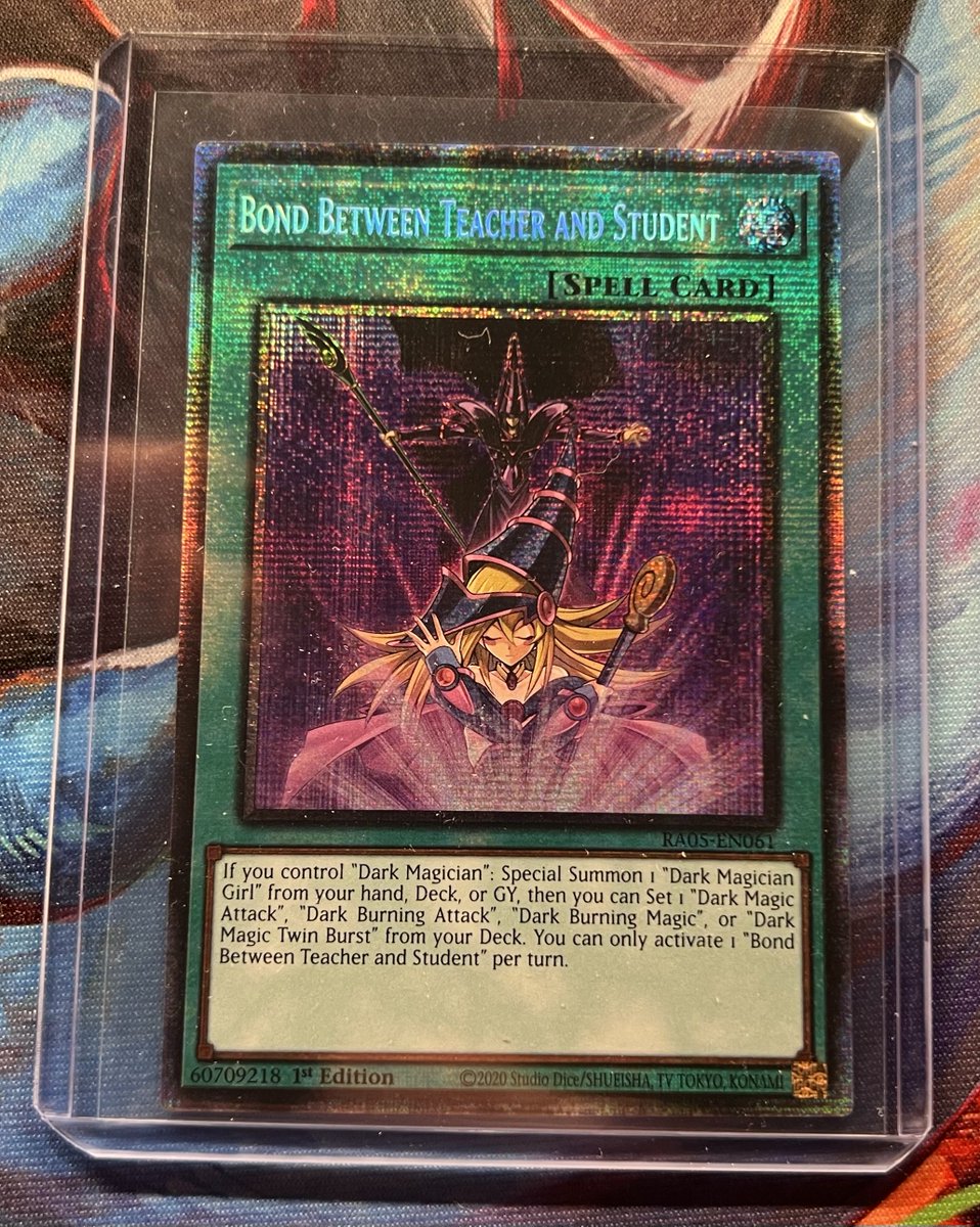 ElliottMalchak's tweet image. Check out YUGIOH RA05-EN061 Bond Between Teacher and Student Starlight Rare 1ST EDITION ebay.us/m/PgSRBg #eBay via @eBay #YuGiOh #FirstEdition #BondBetweenTeacherandStudent #TCG